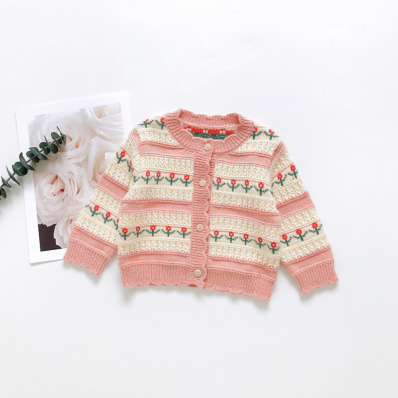 Baby girl knitted jacket