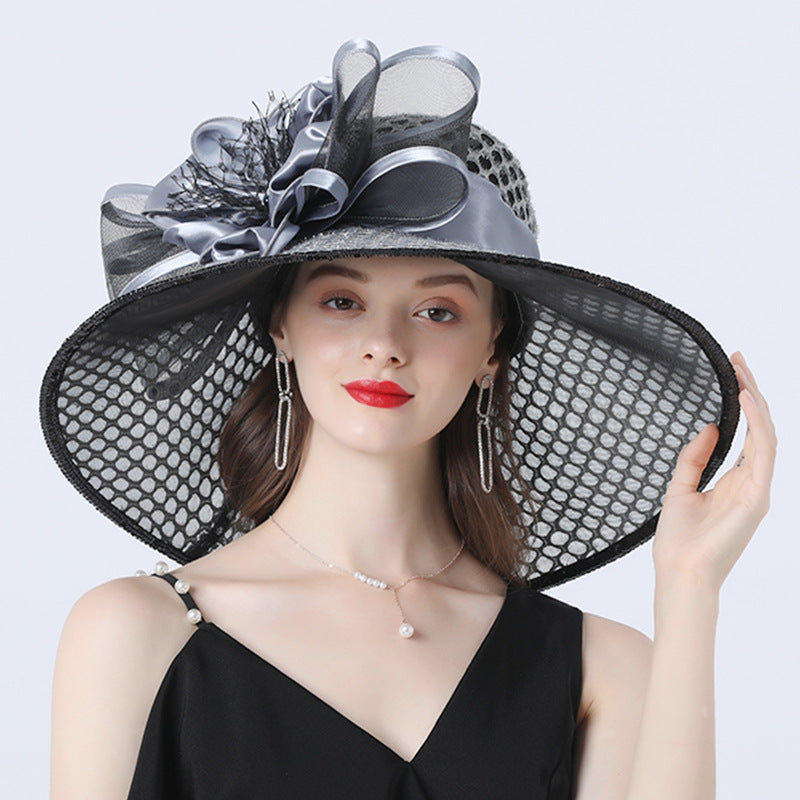 Ladies With Lace Floral Embellishments Shade
