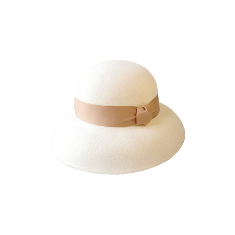 Vintage Hepburn Hat Autumn Winter Wool Top