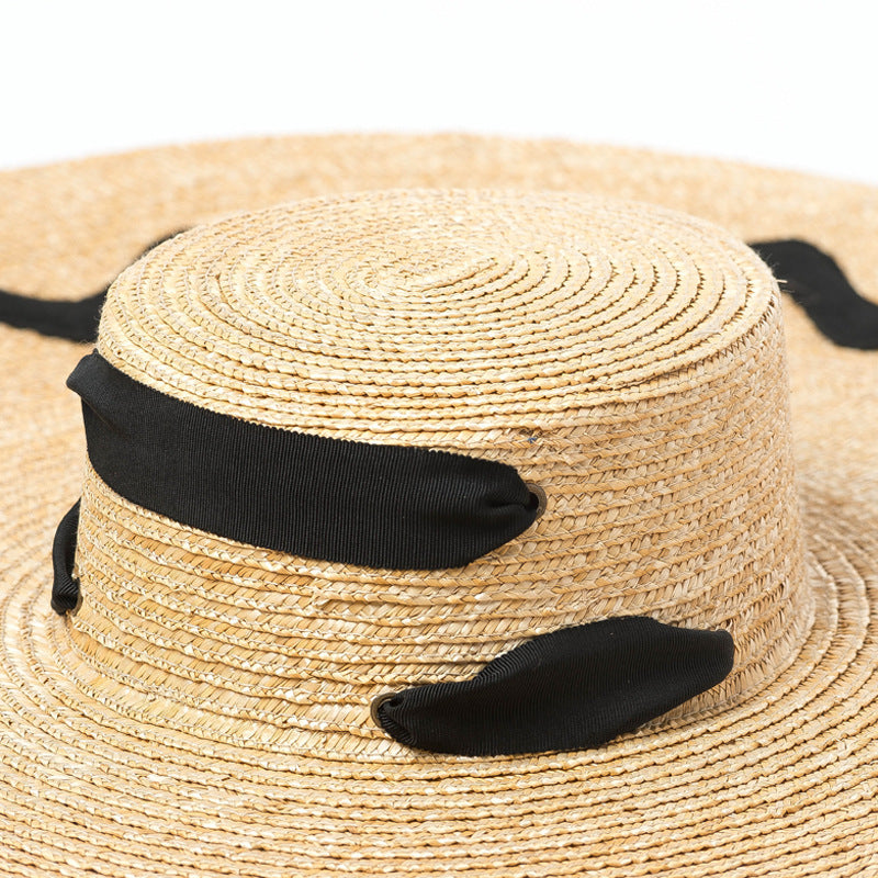 Large Brim Strap With Wavy Patch