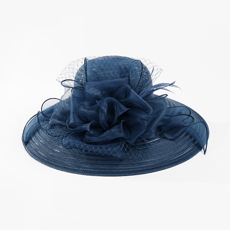 Fashion Simple Ladies Organza Top Hat