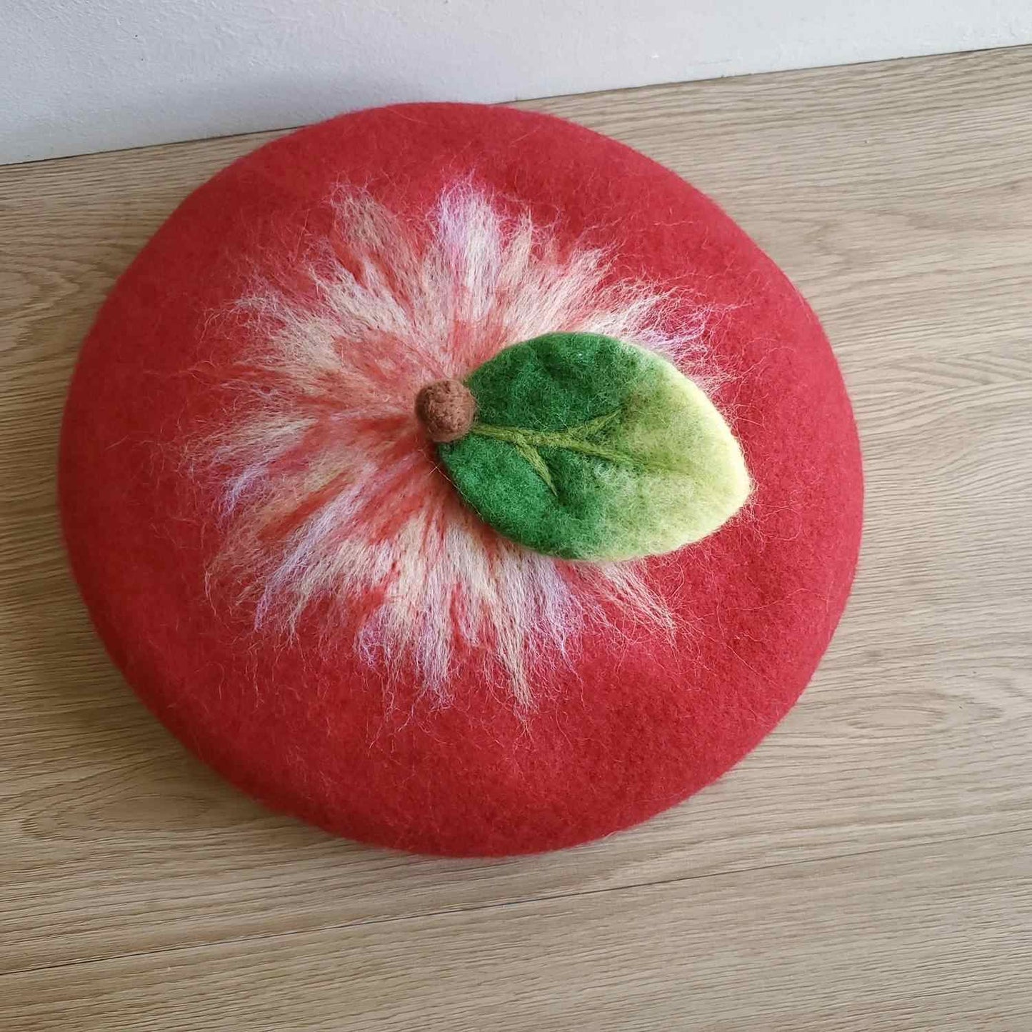 Handmade Wool Felt Christmas Beret