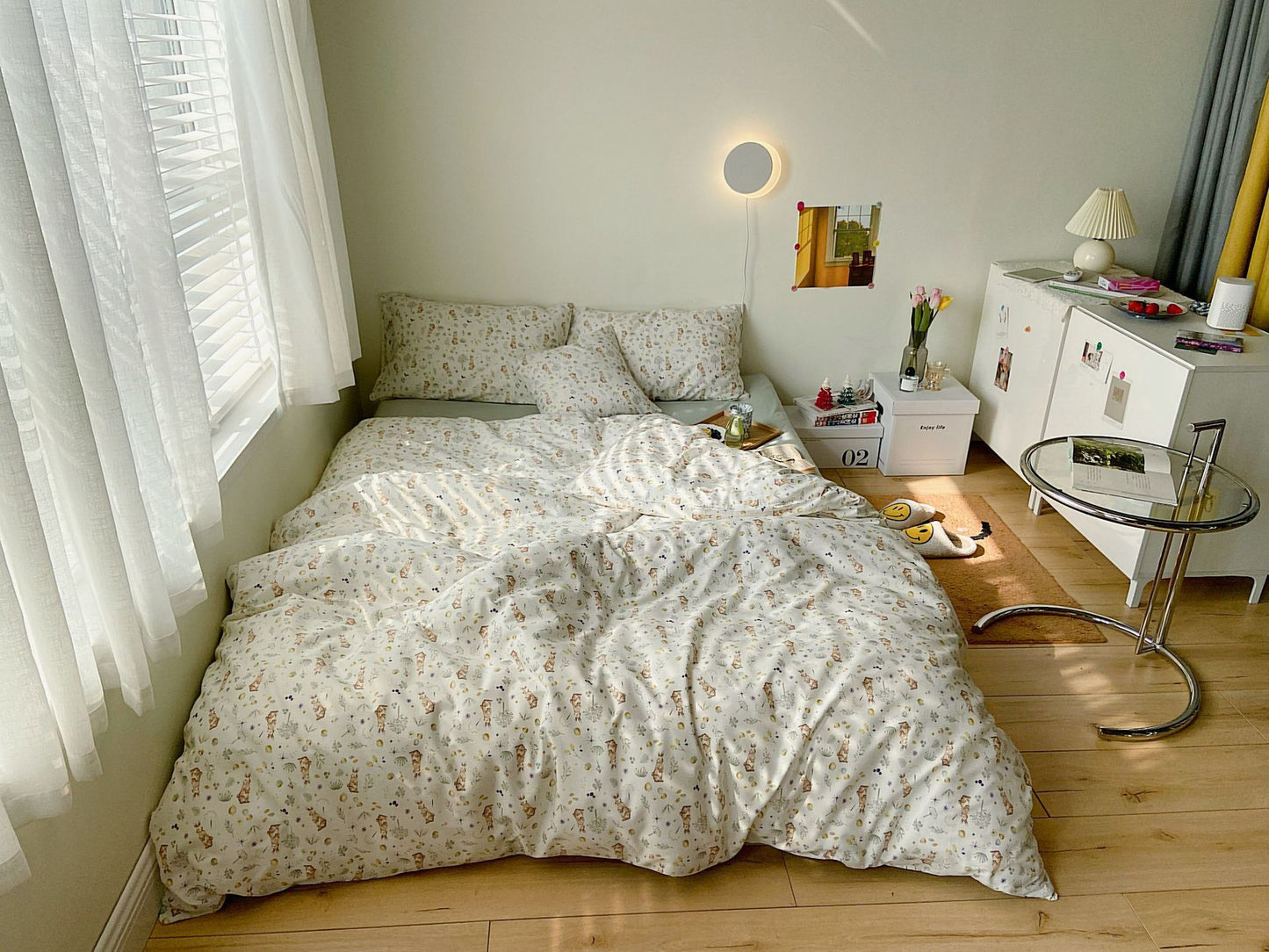 Four Piece Cotton Comfortable Bed Sheet Bedding