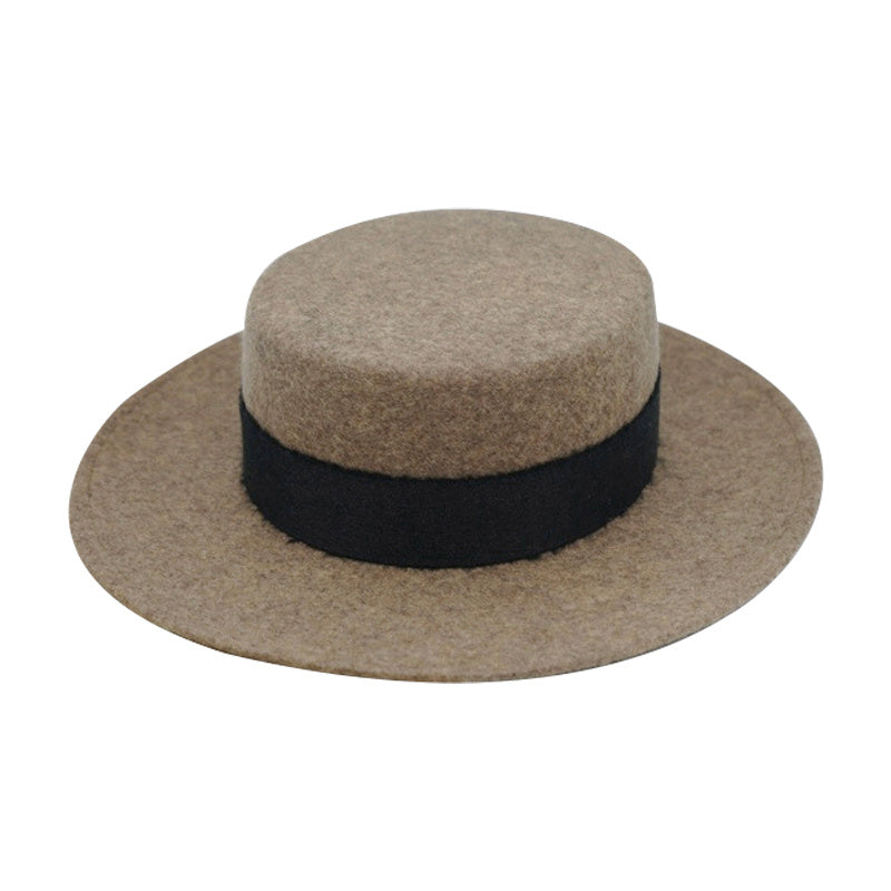 Autumn and Winter Temperament Vintage Woolen Hat