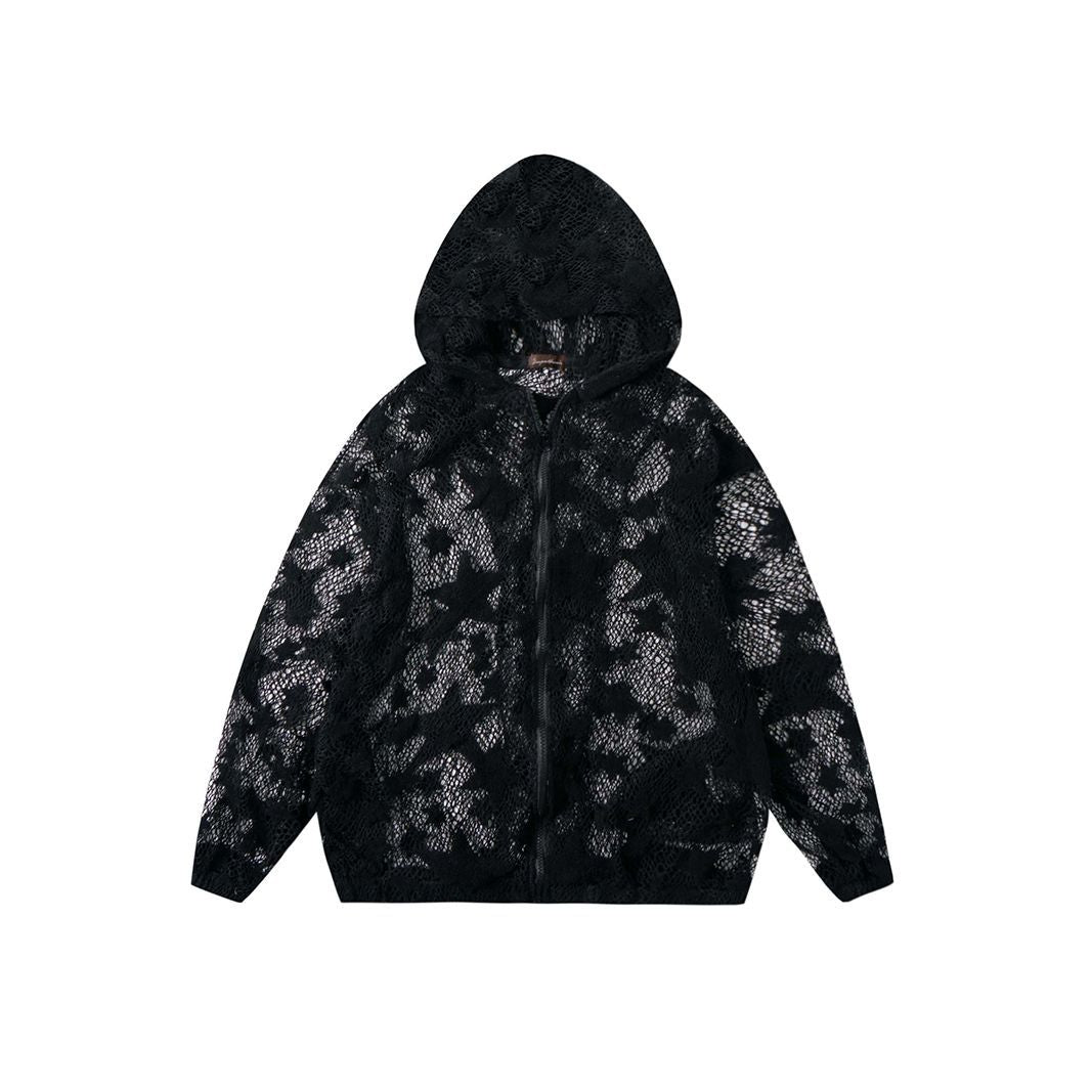 Women's American Retro Simple Loose Hooded Coat