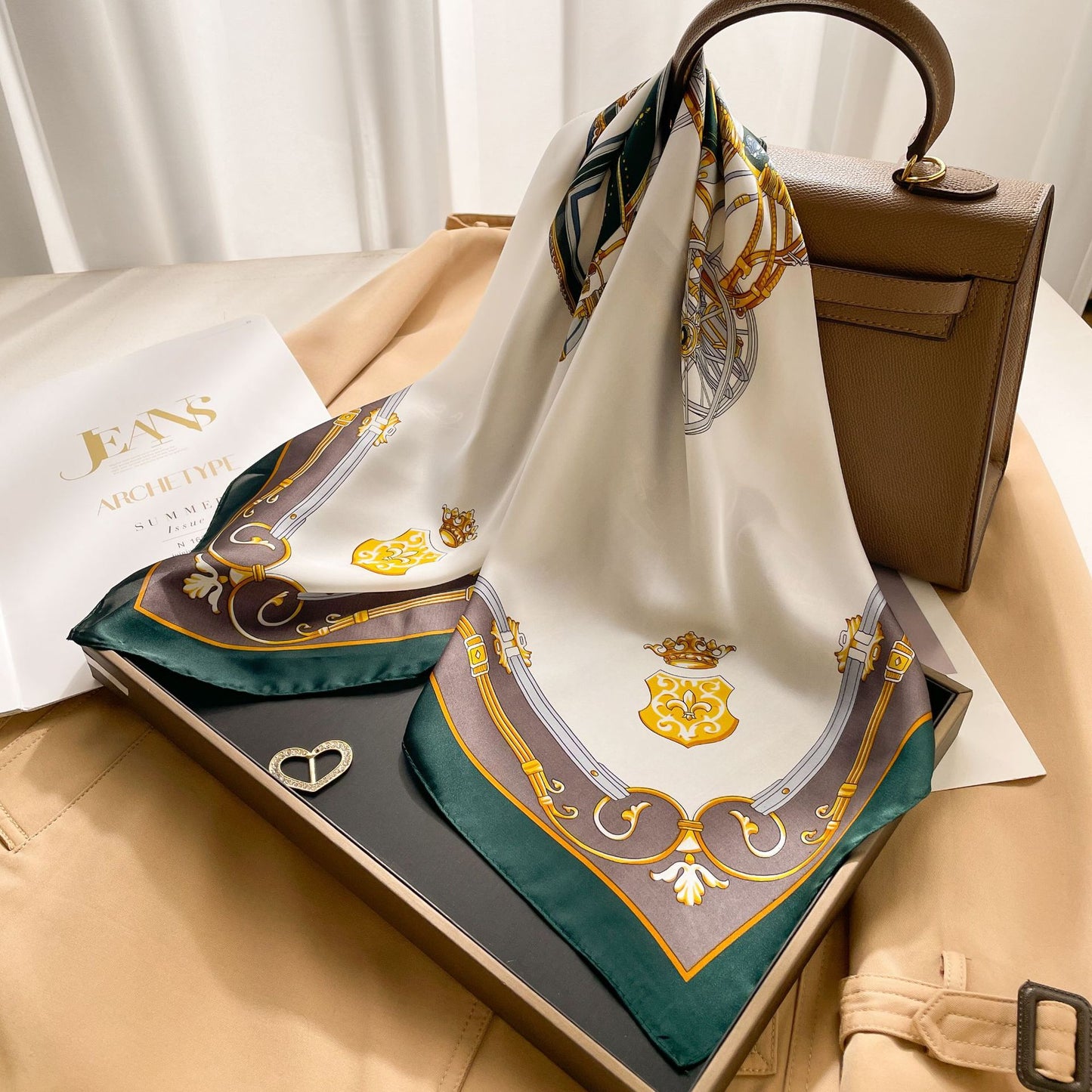 New 70 Korean Style Small Square Towel Silk Scarf For Women