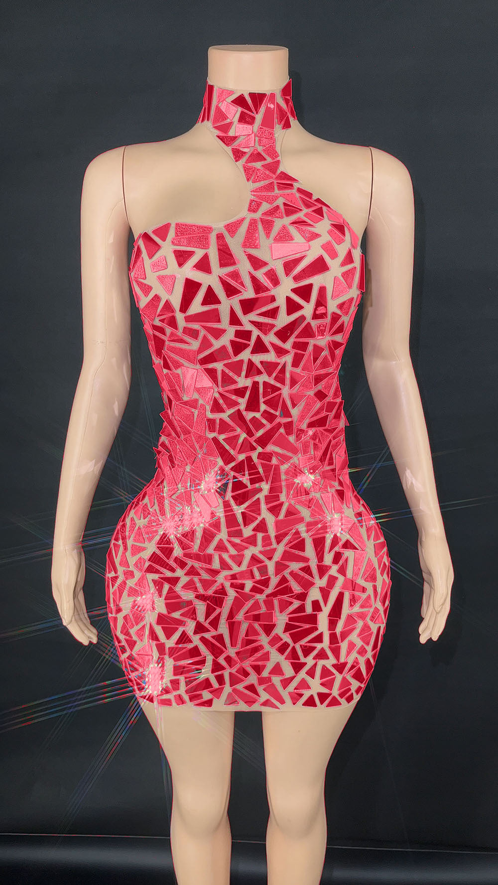 Sequin Gauze Party Evening Dress Stage Performance