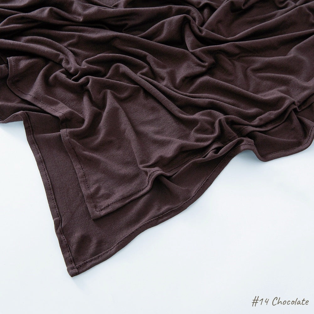 Malaysia Pure Color Modal Curling Mercerized Cotton Scarf