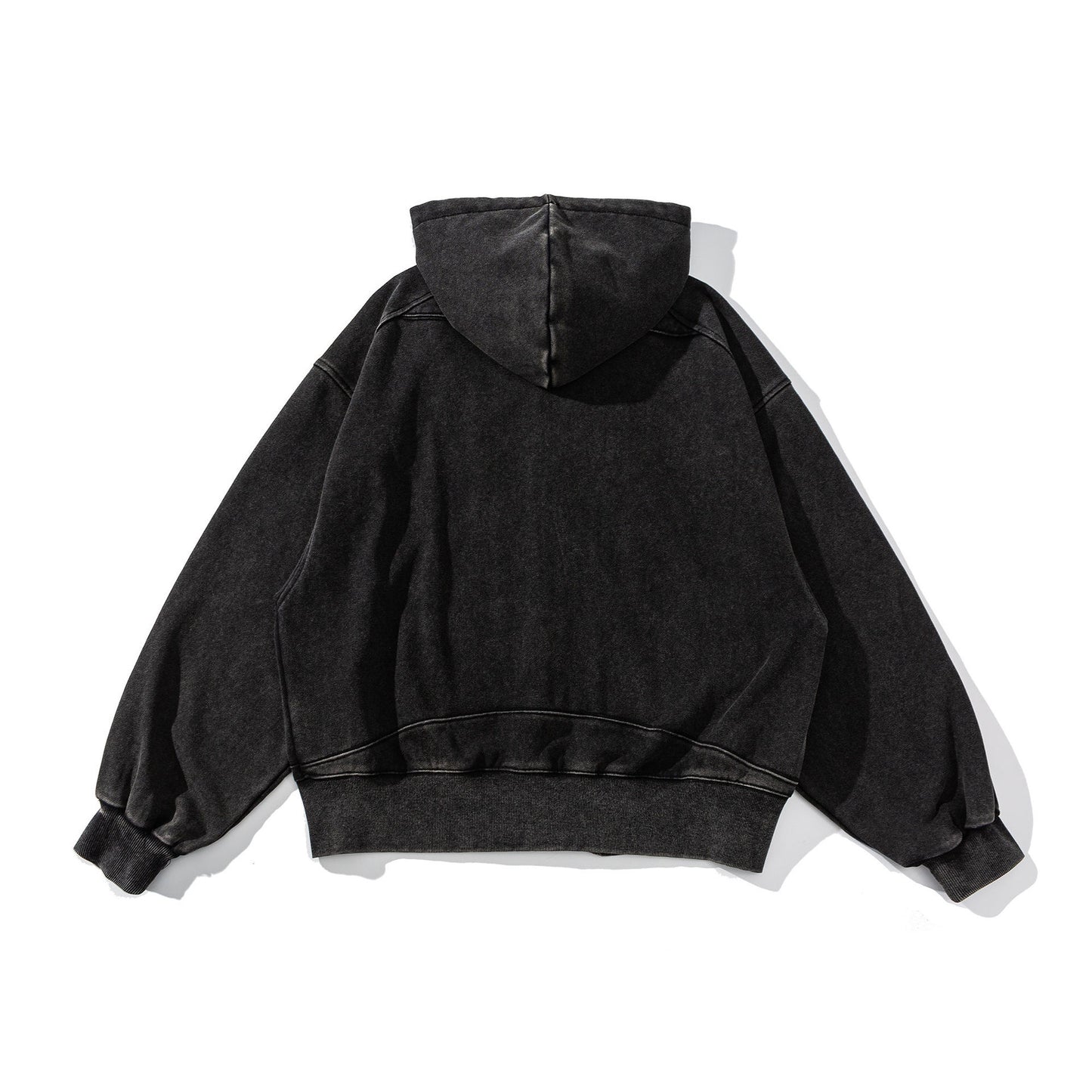 High Street Deconstructed Washed Hooded Sweater
