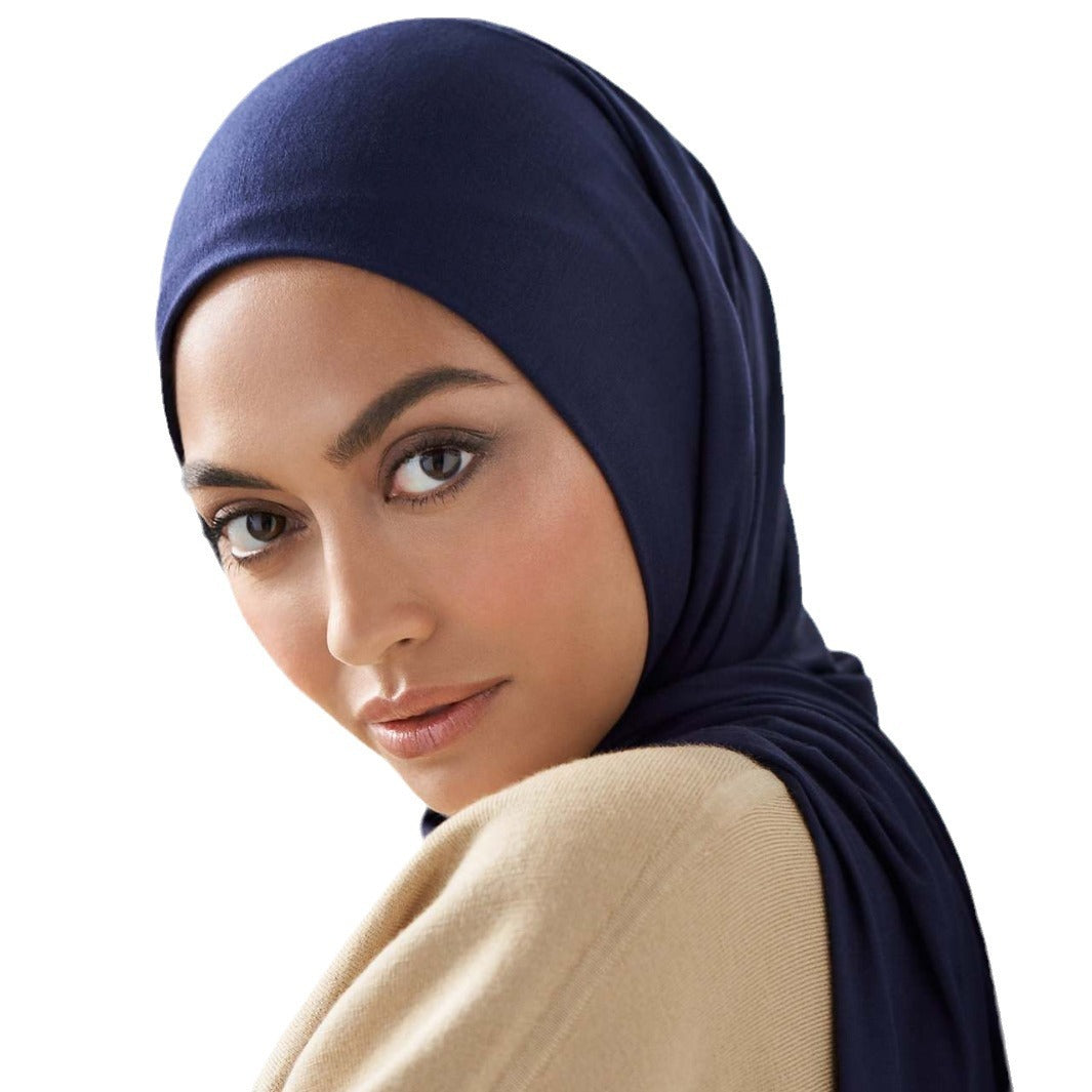 Malaysia Pure Color Modal Curling Mercerized Cotton Scarf