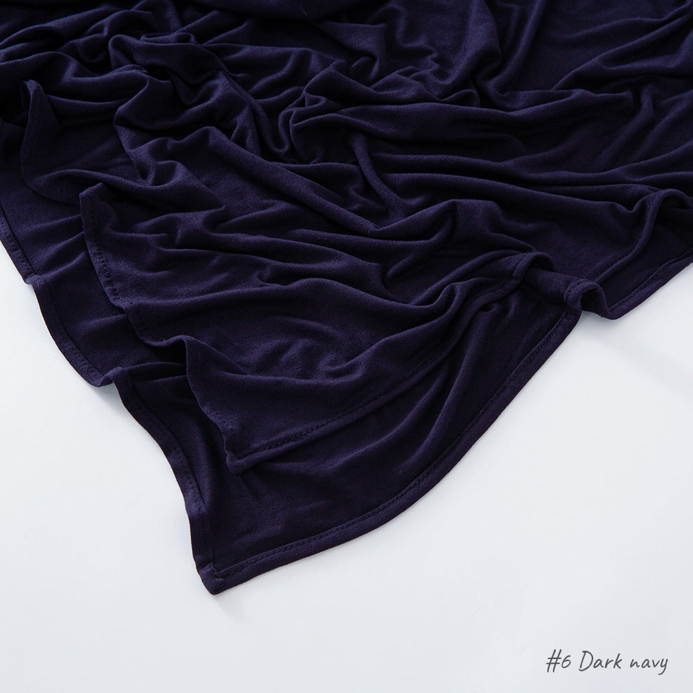 Malaysia Pure Color Modal Curling Mercerized Cotton Scarf