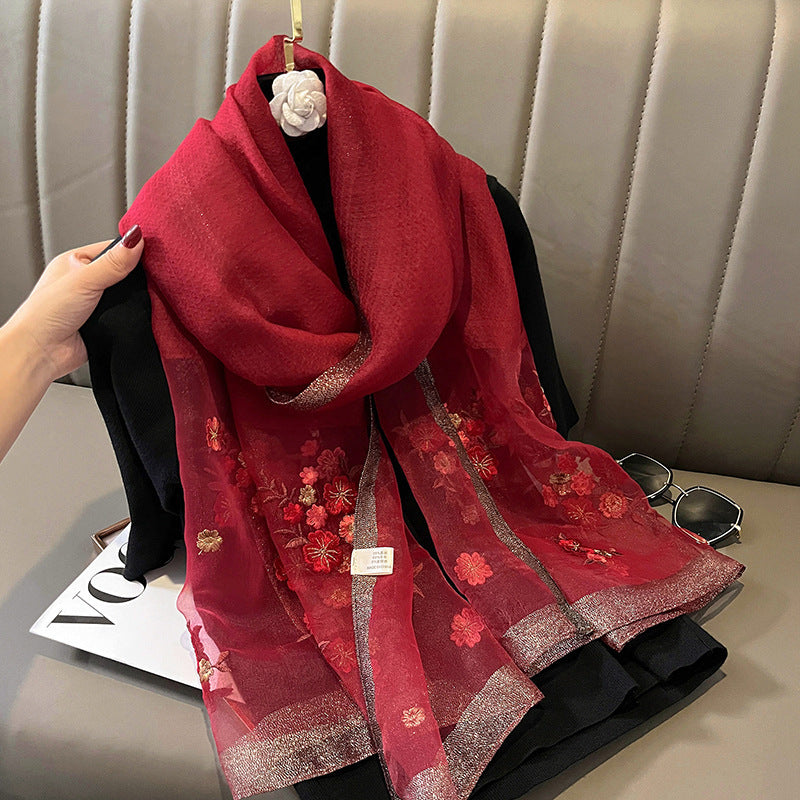 Women's Wild Korean Style Affordable Luxury Style Autumn And Winter Warm Scarf