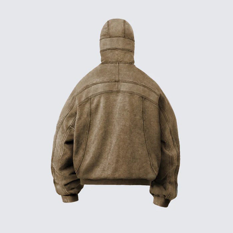 Autumn And Winter New American Round Neck Long Sleeve Cardigan