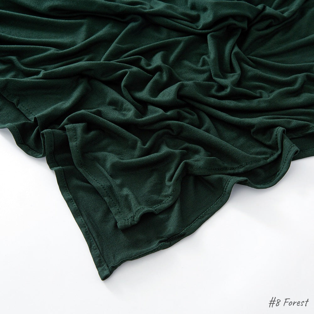 Malaysia Pure Color Modal Curling Mercerized Cotton Scarf