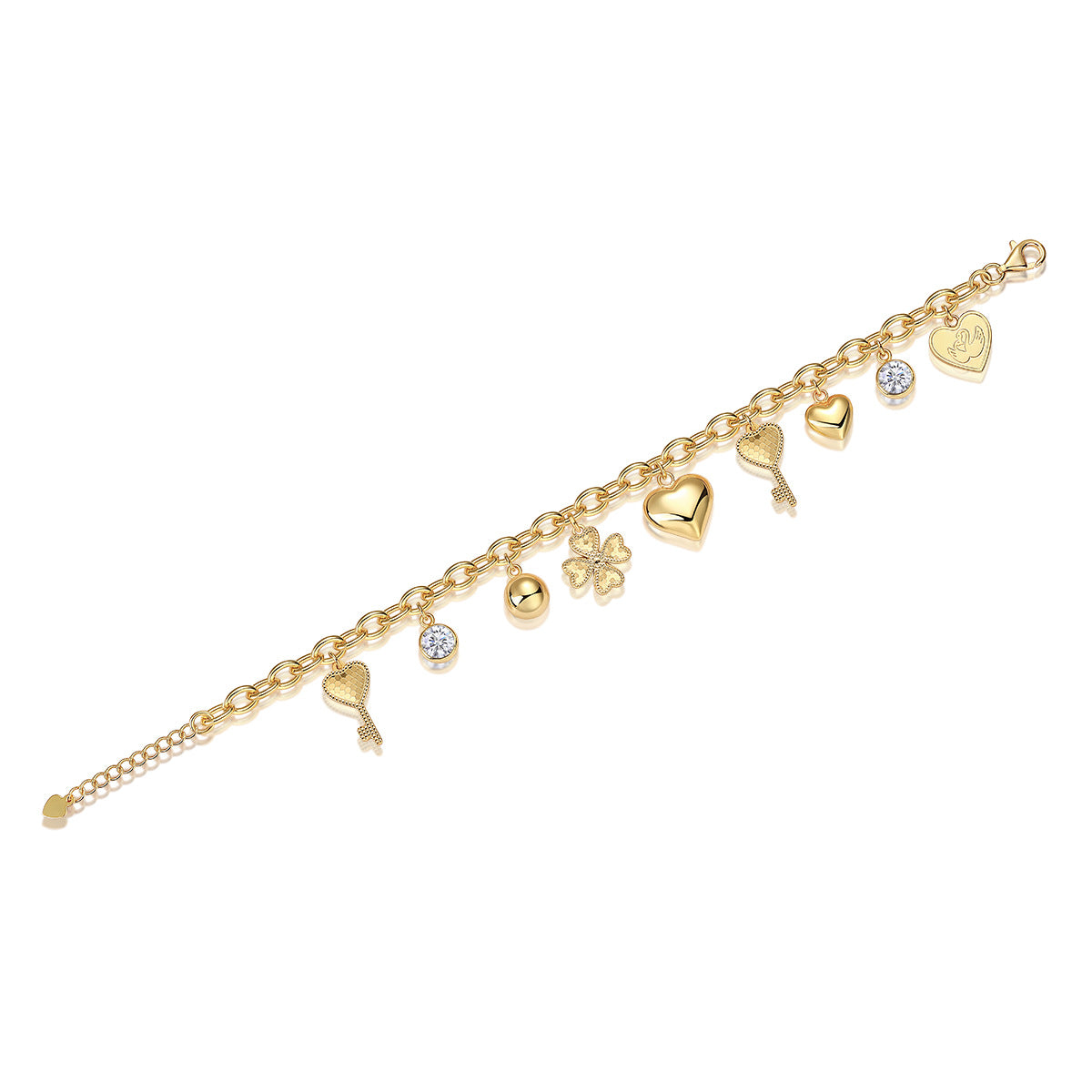Women's Fashion Back Chain Moissanite Bracelet