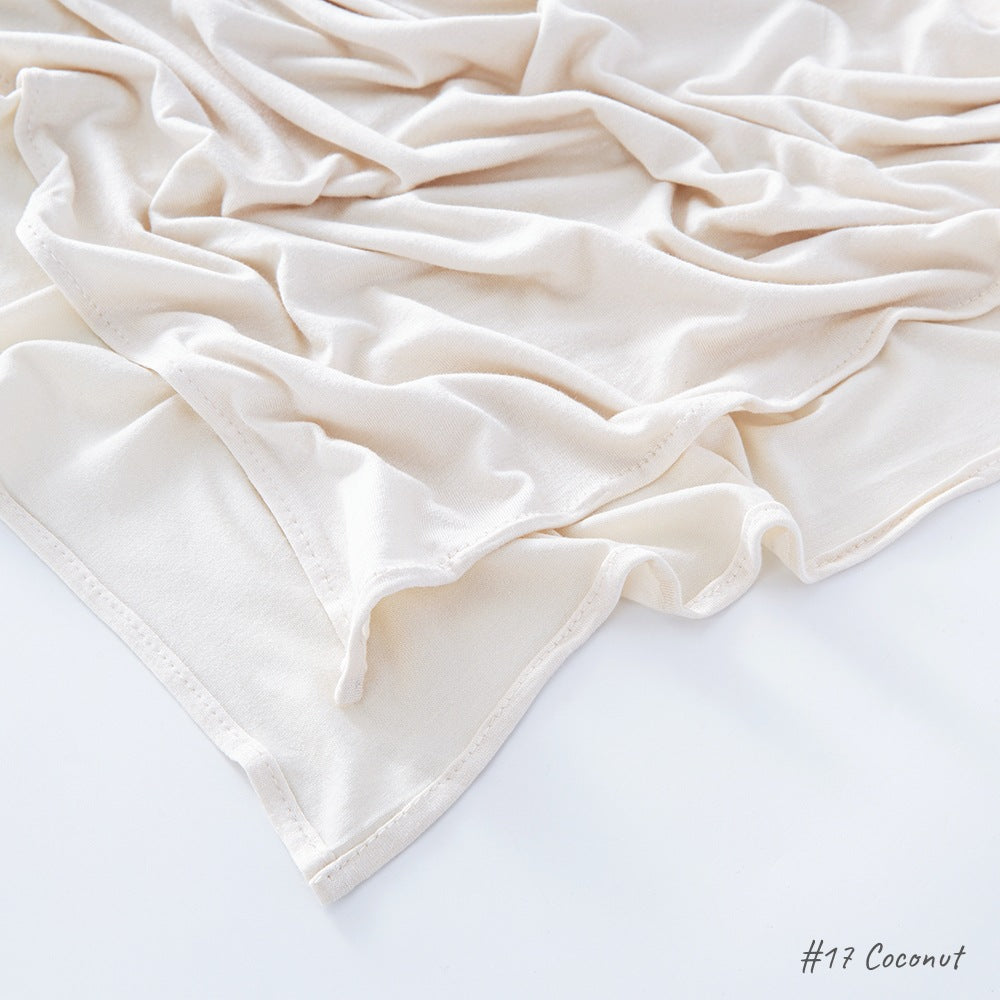 Malaysia Pure Color Modal Curling Mercerized Cotton Scarf