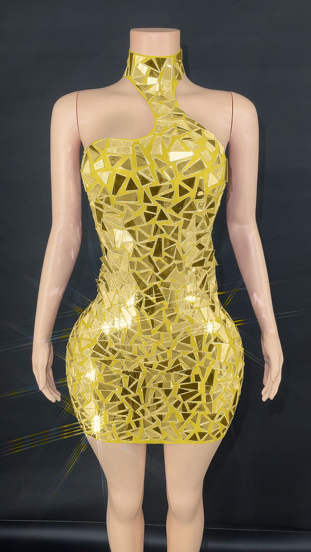 Sequin Gauze Party Evening Dress Stage Performance