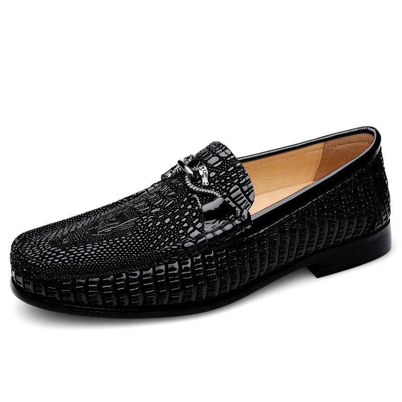 Gommino Men's First Layer Cowhide Soft Bottom Leather Shoes