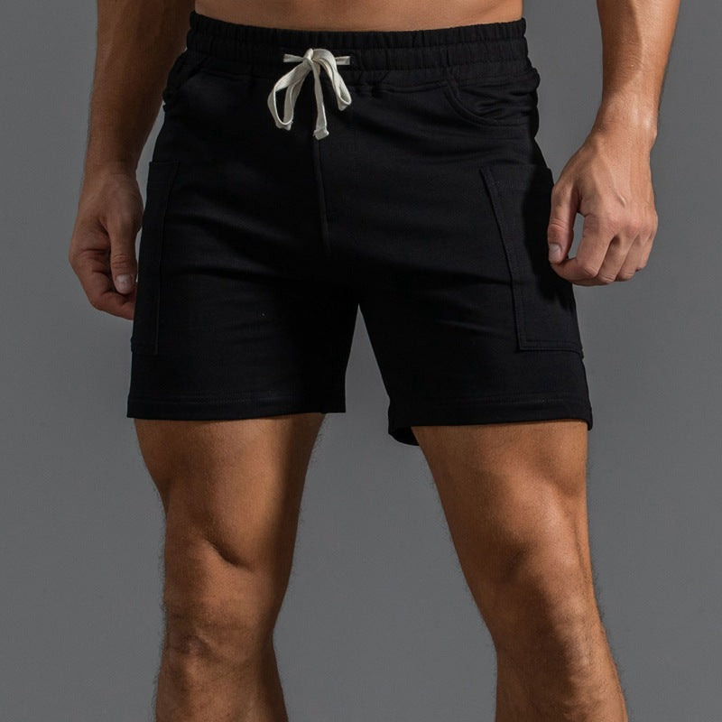 Cotton Sports Shorts Men's Four-point Middle Pants Overalls