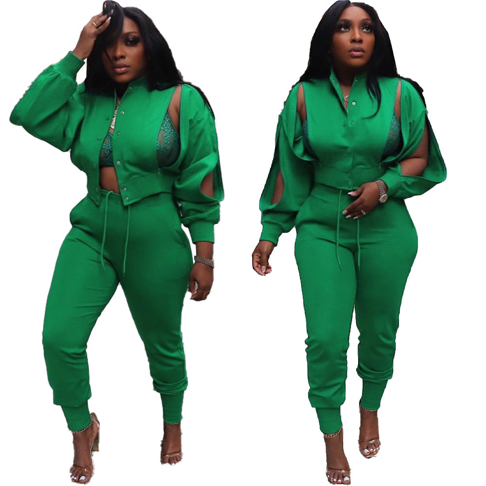 Ripped Women's Clothing Fashion Suit