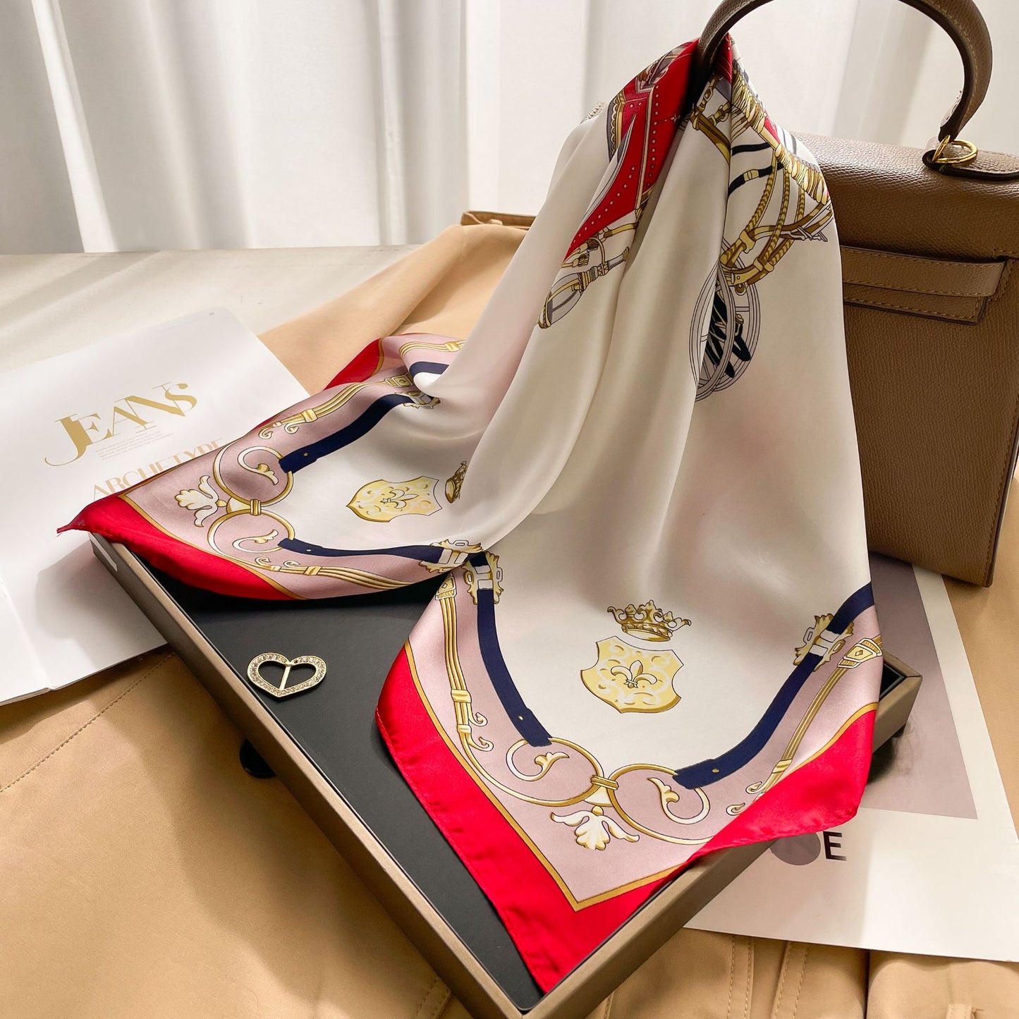 New 70 Korean Style Small Square Towel Silk Scarf For Women