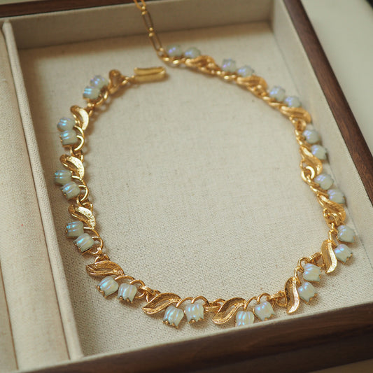 Birthday Ribbon Linglan Retro Three-dimensional Necklace