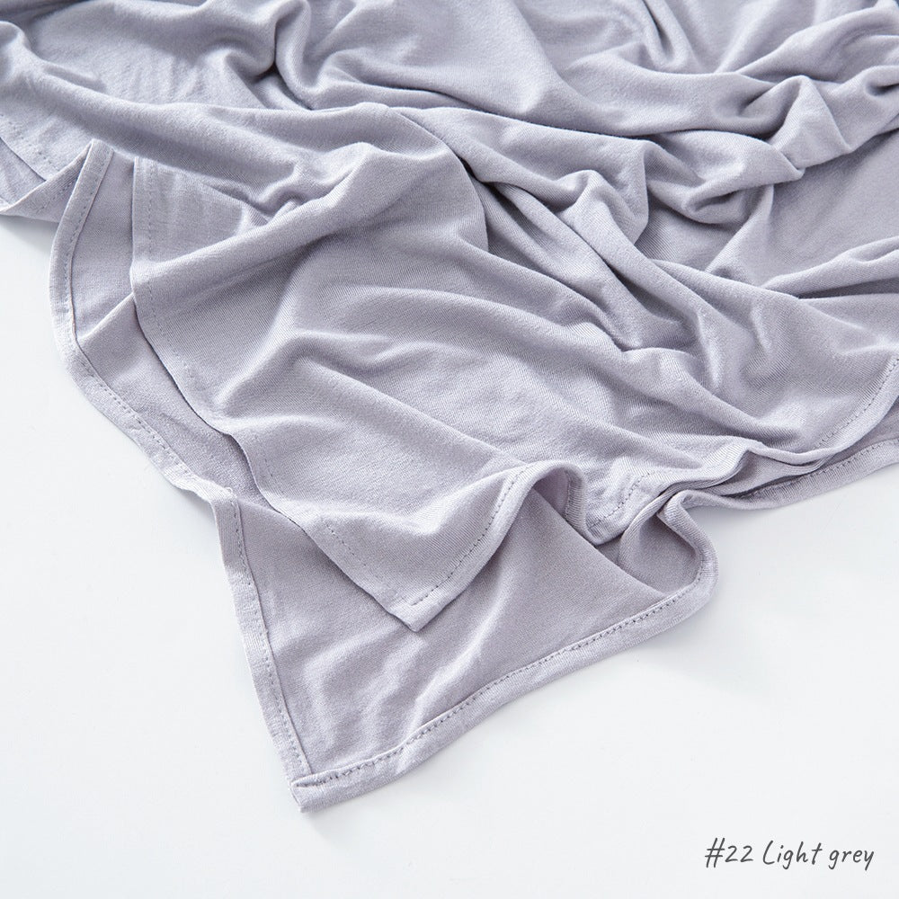 Malaysia Pure Color Modal Curling Mercerized Cotton Scarf