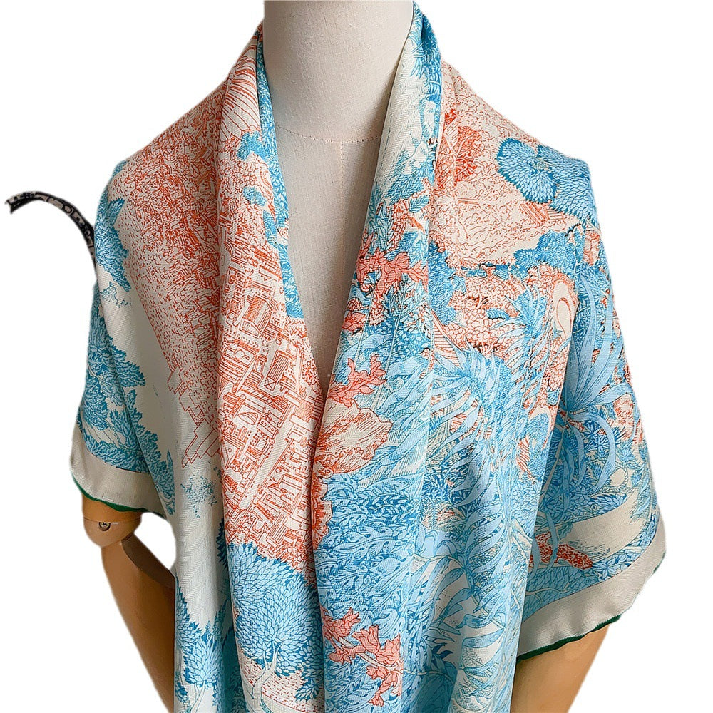 Silk-like Wool All-matching Warm Shawl Scarf