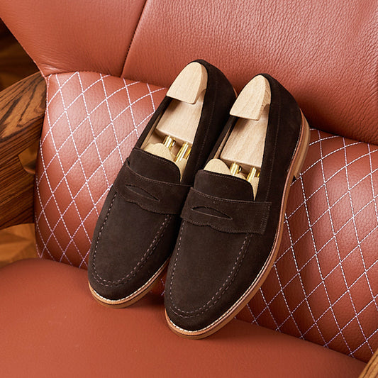 British Business Casual Men's Leather Shoes