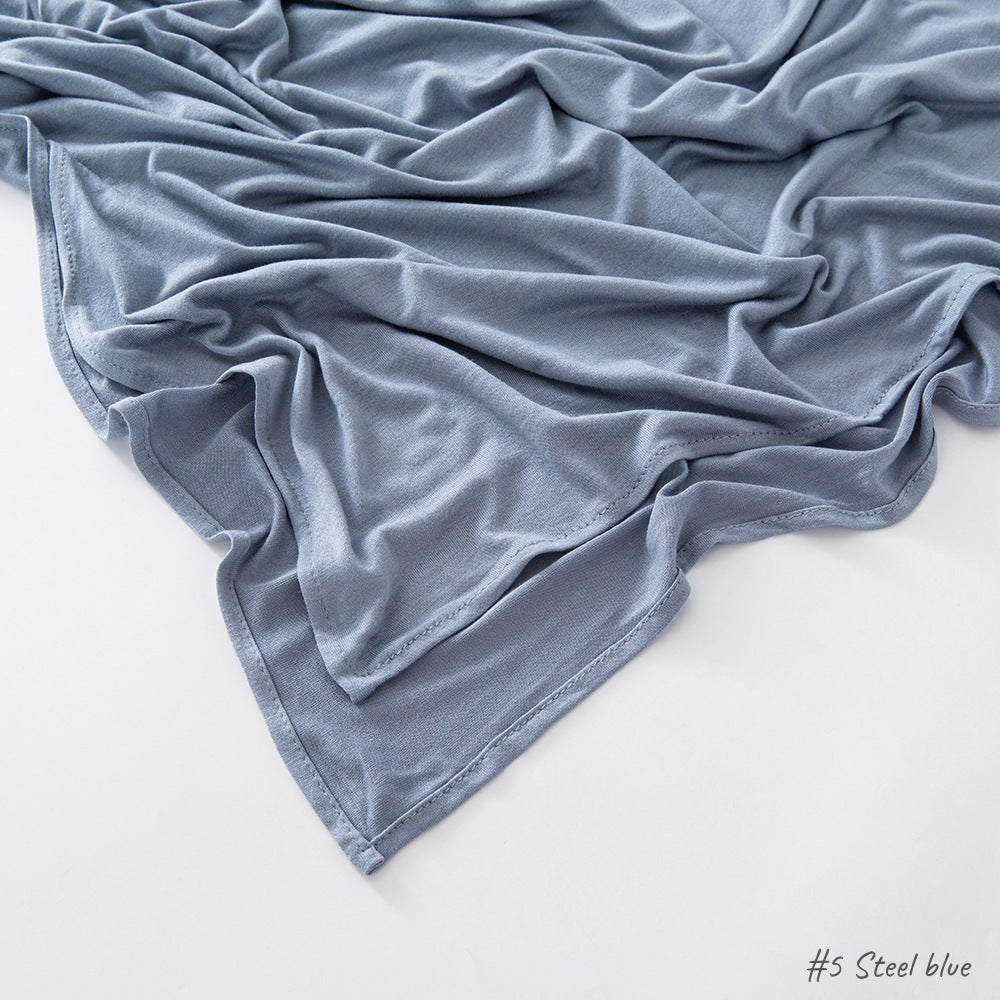 Malaysia Pure Color Modal Curling Mercerized Cotton Scarf
