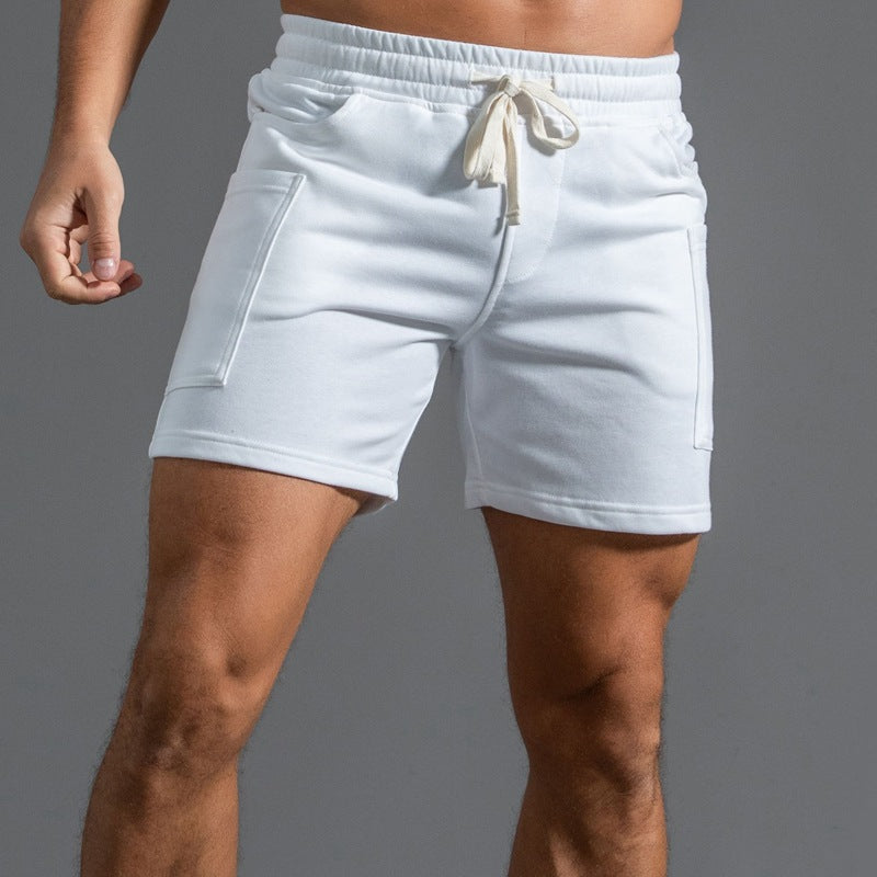 Cotton Sports Shorts Men's Four-point Middle Pants Overalls