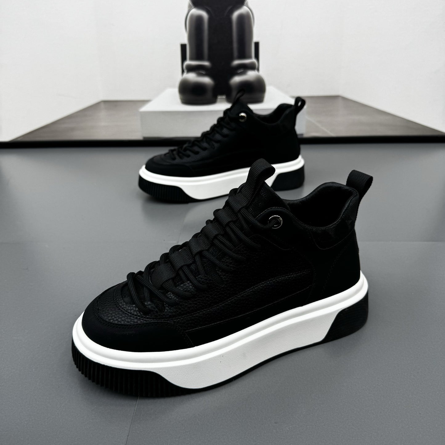 Sports And Leisure Men's Versatile Thick Bottom Hight Increasing Board Shoes