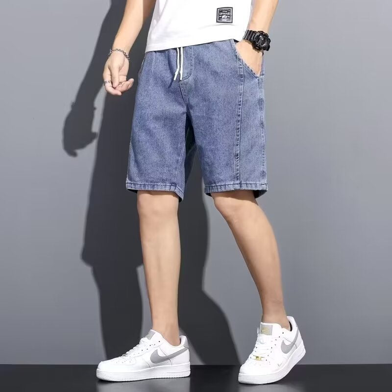 Summer Thin Cropped Denim Shorts
