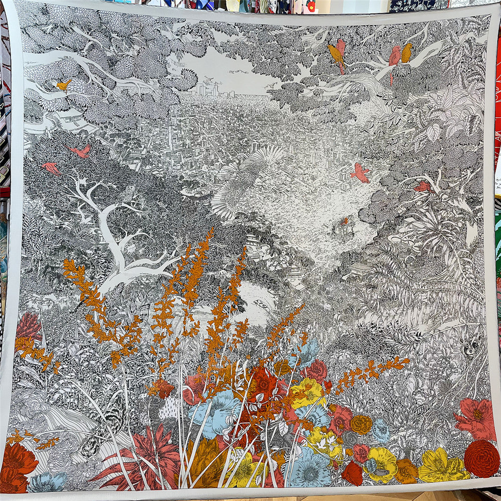 Silk-like Wool All-matching Warm Shawl Scarf