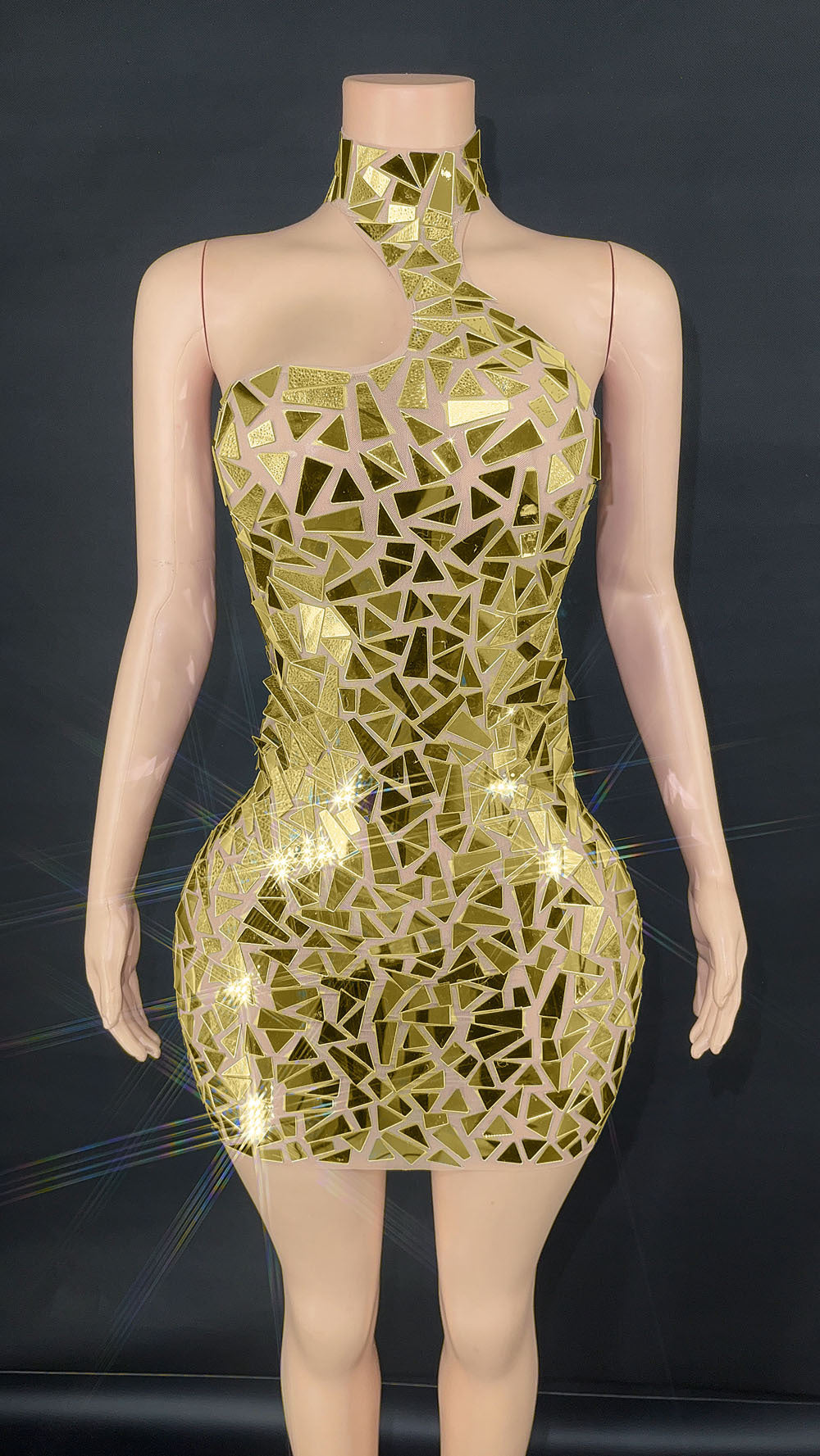 Sequin Gauze Party Evening Dress Stage Performance