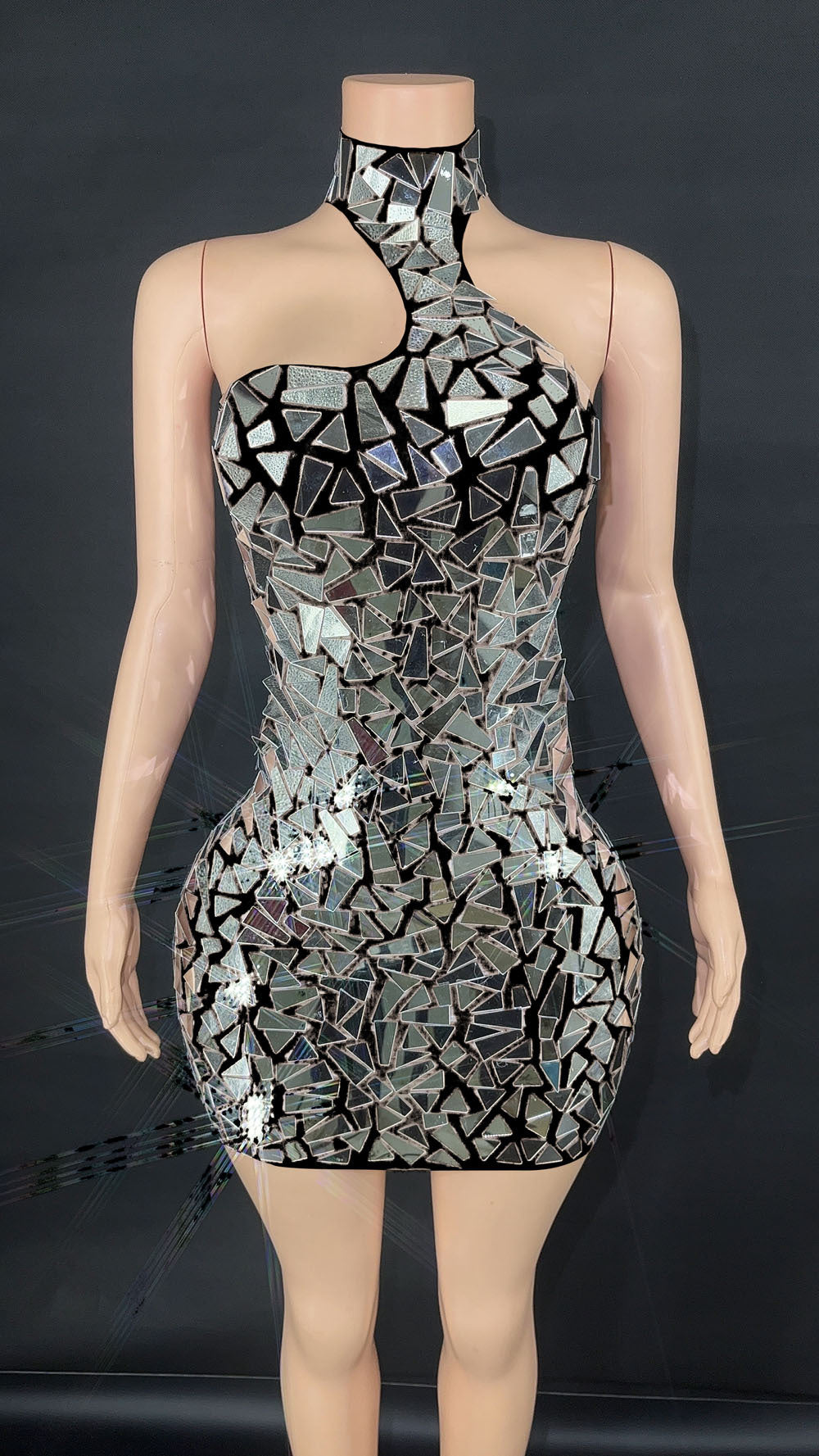 Sequin Gauze Party Evening Dress Stage Performance