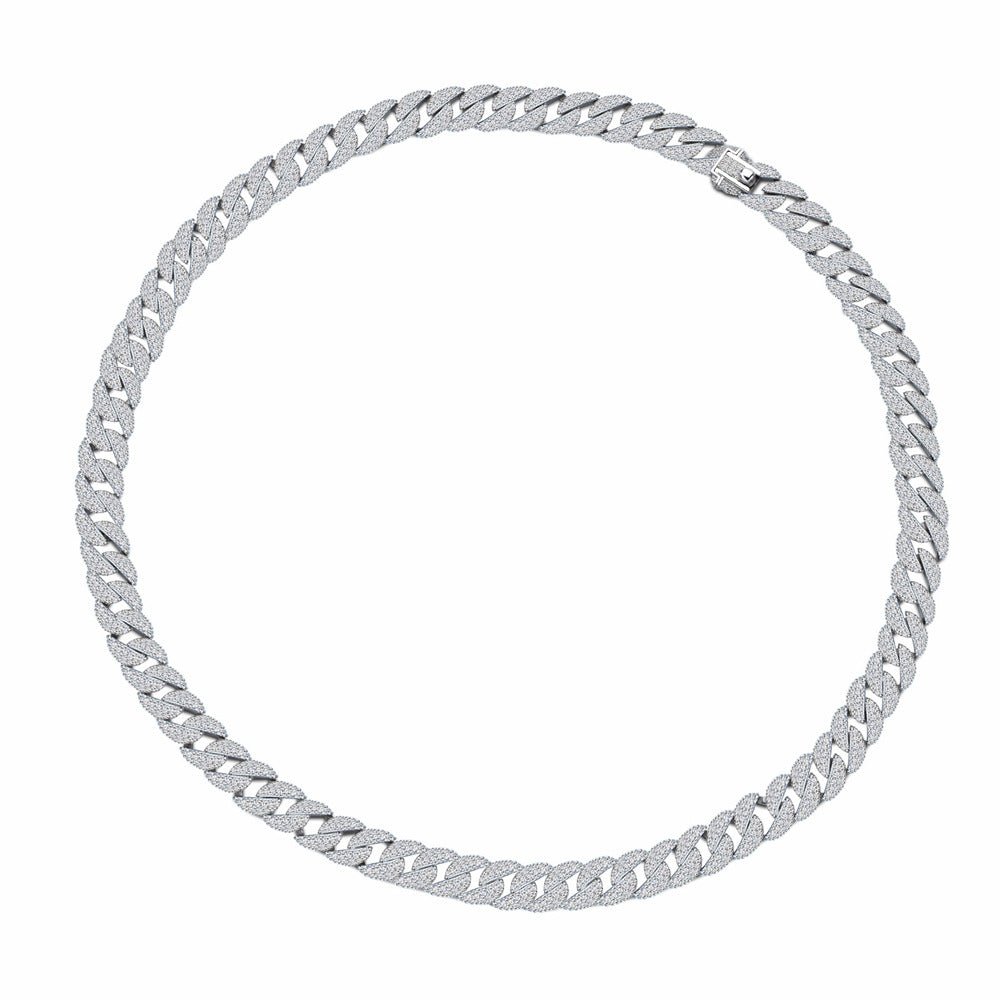 European And American Full Diamond Cuban Link Chain