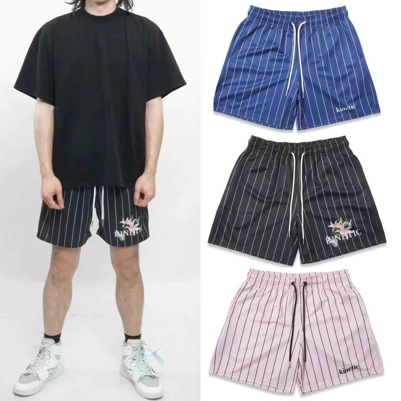 Summer New Striped Pattern Casual Fitness Shorts