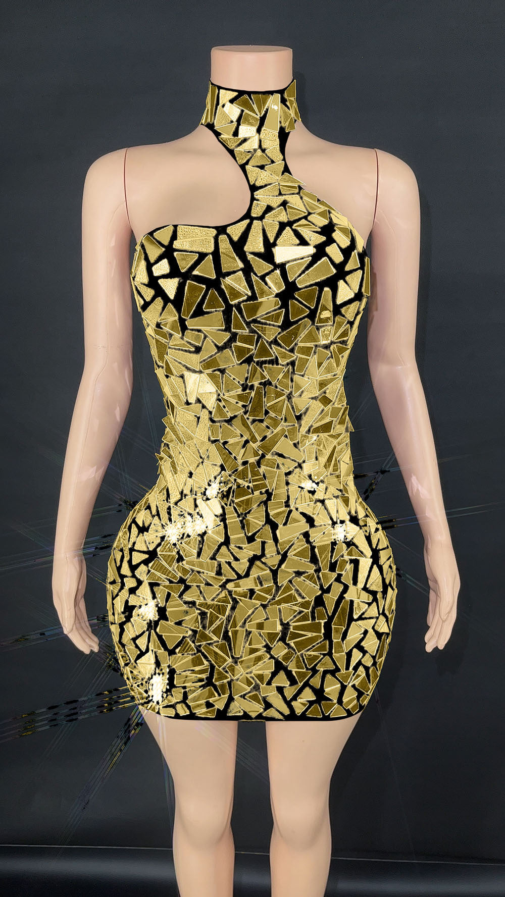 Sequin Gauze Party Evening Dress Stage Performance
