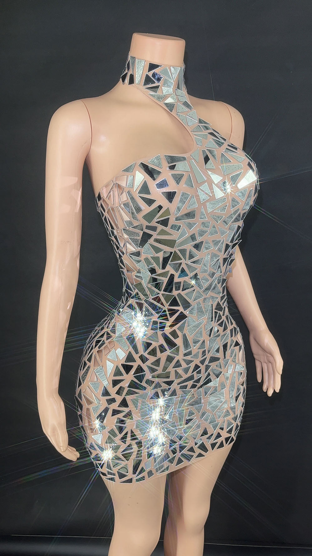 Sequin Gauze Party Evening Dress Stage Performance