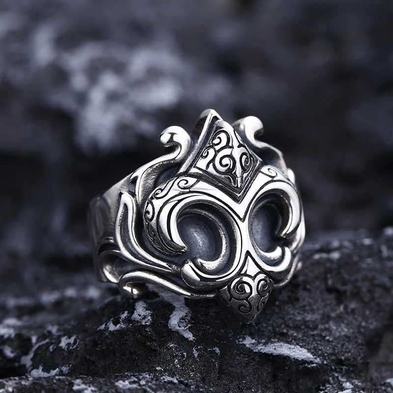 Fashion Personality Boat Anchor Ring Men