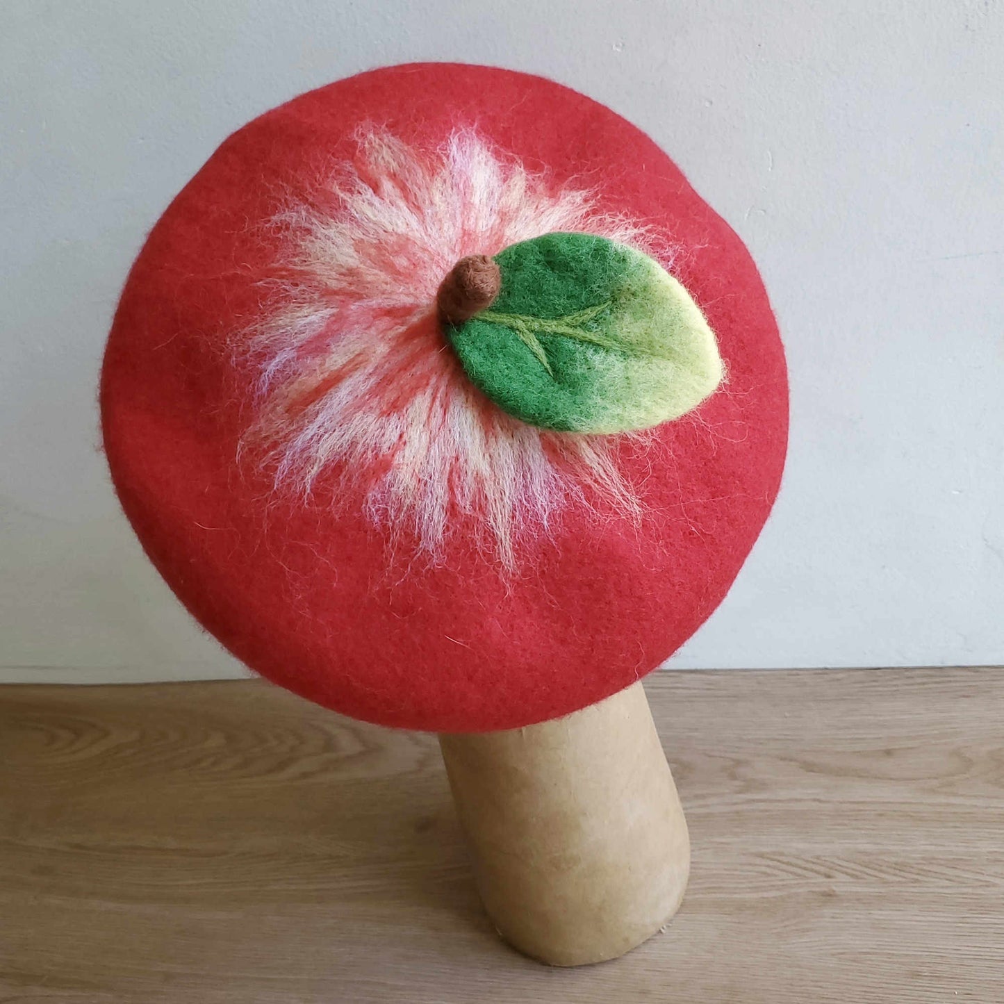 Handmade Wool Felt Christmas Beret