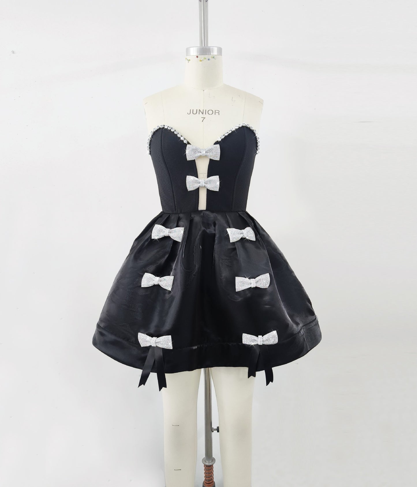 Bowknot Diamond Birthday Party Formal Dress Party Bandage One-piece Dress