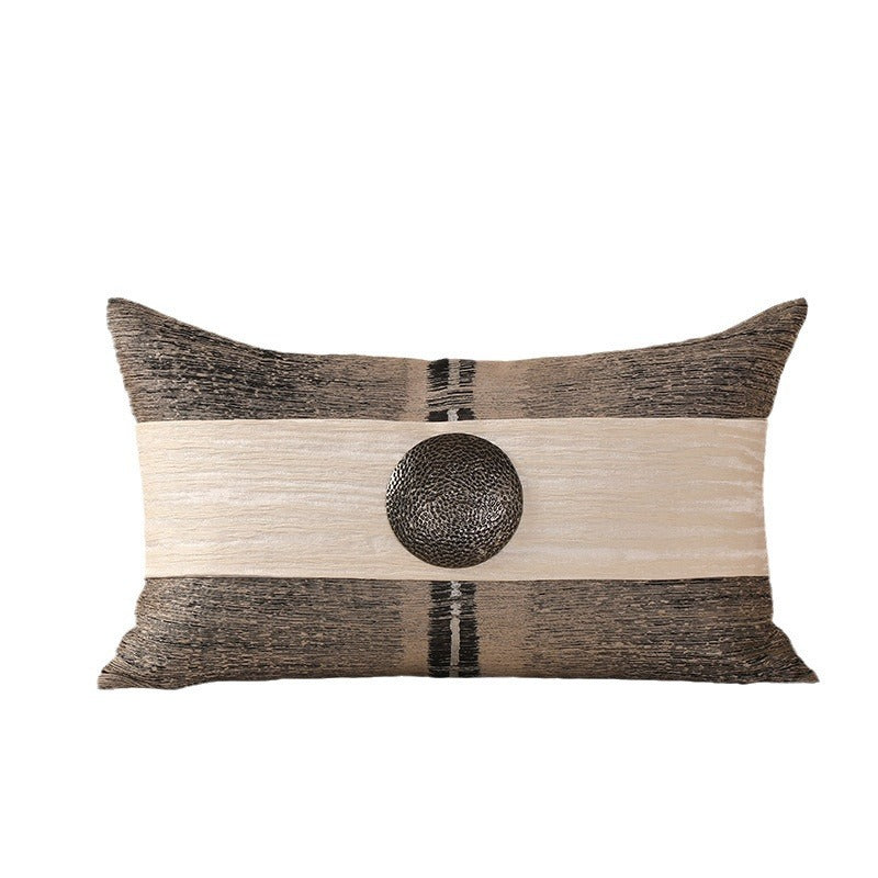 Cotton And Linen New Chinese High-end Pillow Cover