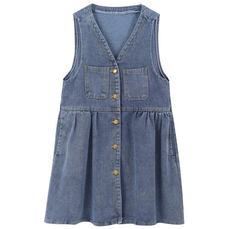Women's Fashion Denim Brace Dress