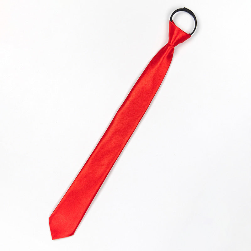 Lazy Zip Tie Men's Business Formal Shirt Accessories Narrow