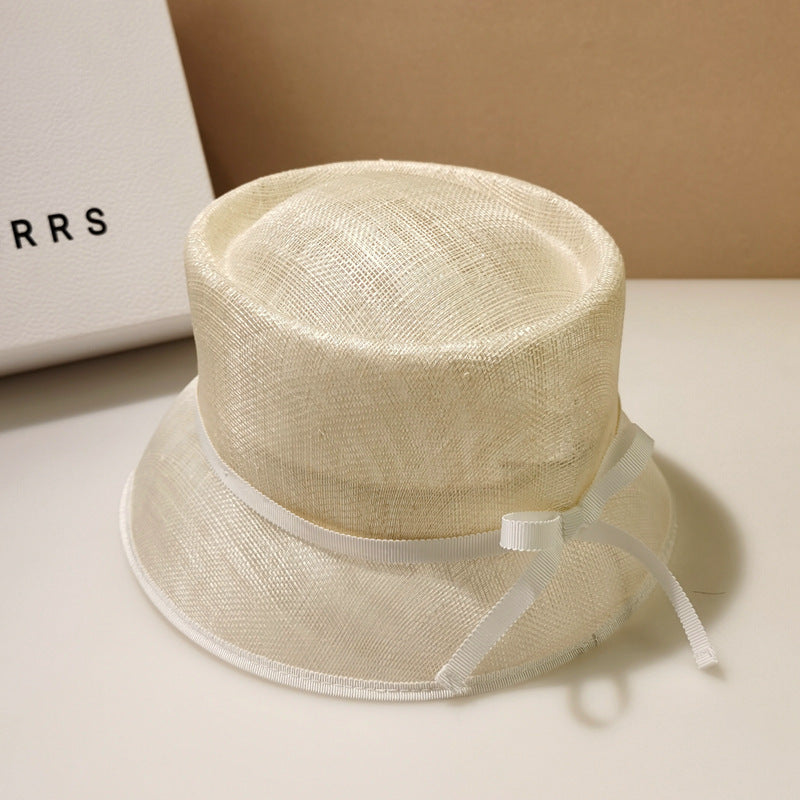Summer Cambric Stiff Bucket Hat Women