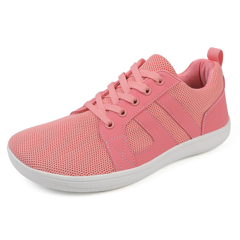 Popular Flat Casual Shoes Men And Women Wide Last Fly-knit Sneakers Couple Fitness Shoes In Stock Wholesale