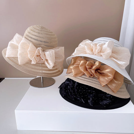 Women's Summer Breathable Sun Protection Light Imitation Linen Straw Hat
