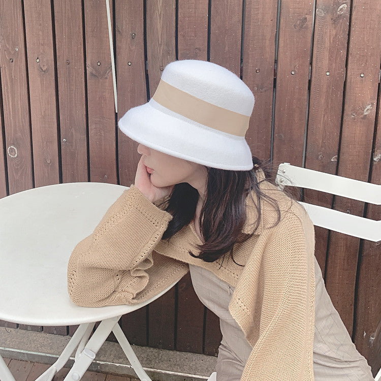 Women's Fashion Vintage Wool Tweed Hat
